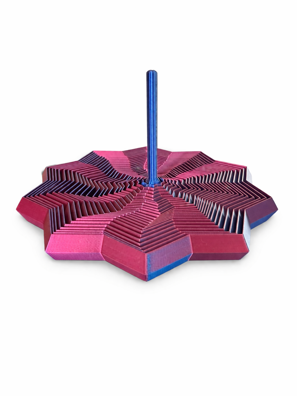 Dual-color star fidget in pink and blue